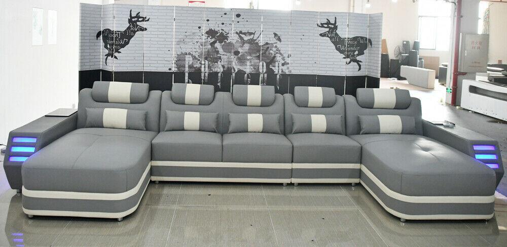 Ecksofa U-form Sofa Polstersofa Couch Sofas Couchen Ecksofas Design Garnitur