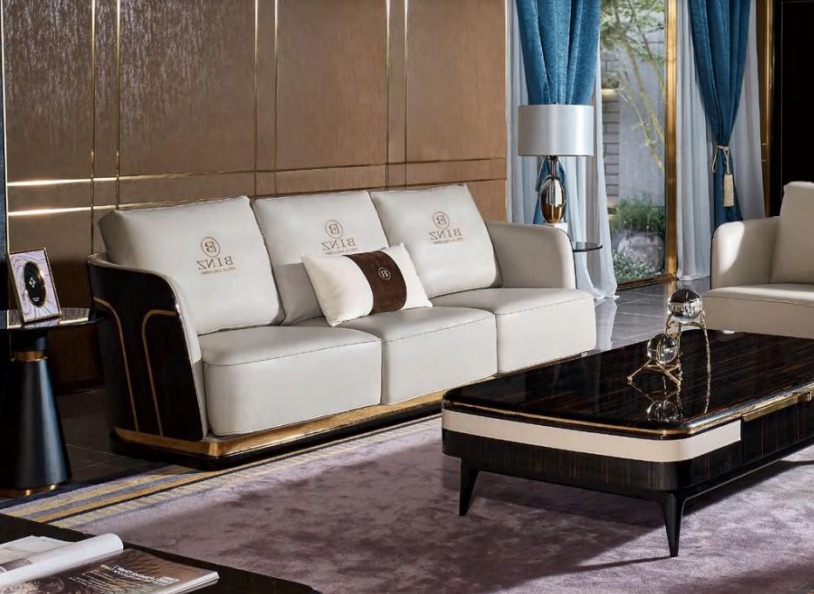 Dreisitzer Couch Polster Sofa Couchen Sofas Designer Ledercouchen Weiße Möbel