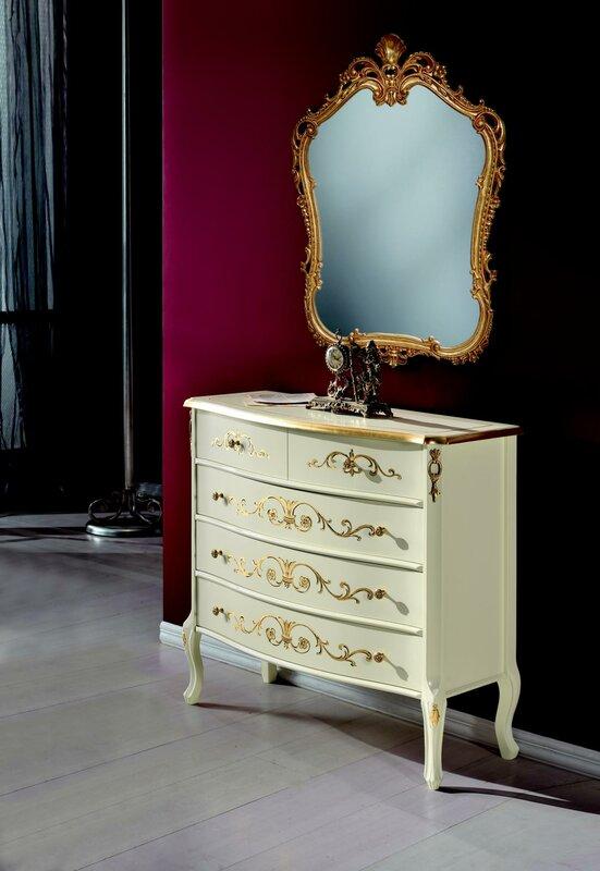 Möbel Holz Stil Barock Kommode Schränke Designer Luxus Italienische Möbel Echtholz Neu