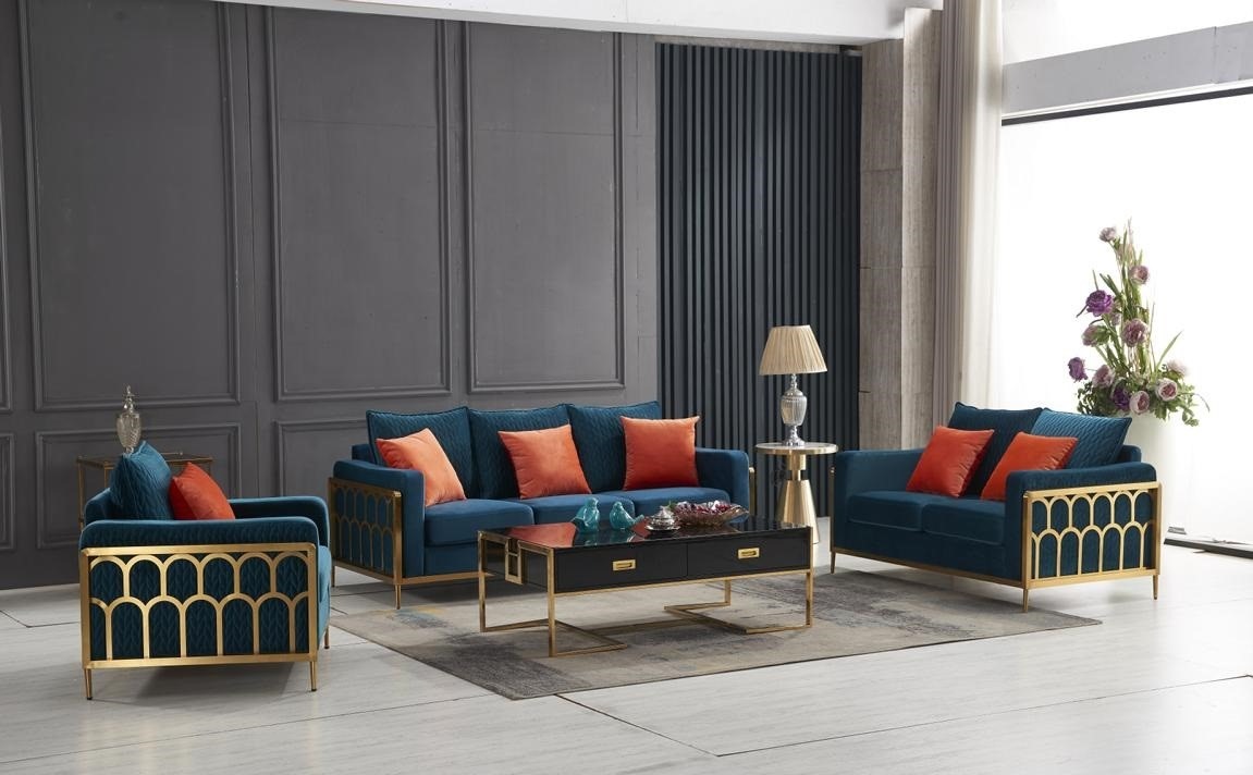 Sofagarnitur 3+2+1 Sitzer Set Design Sofas Polster Couchen Leder Relax Luxus Neu !