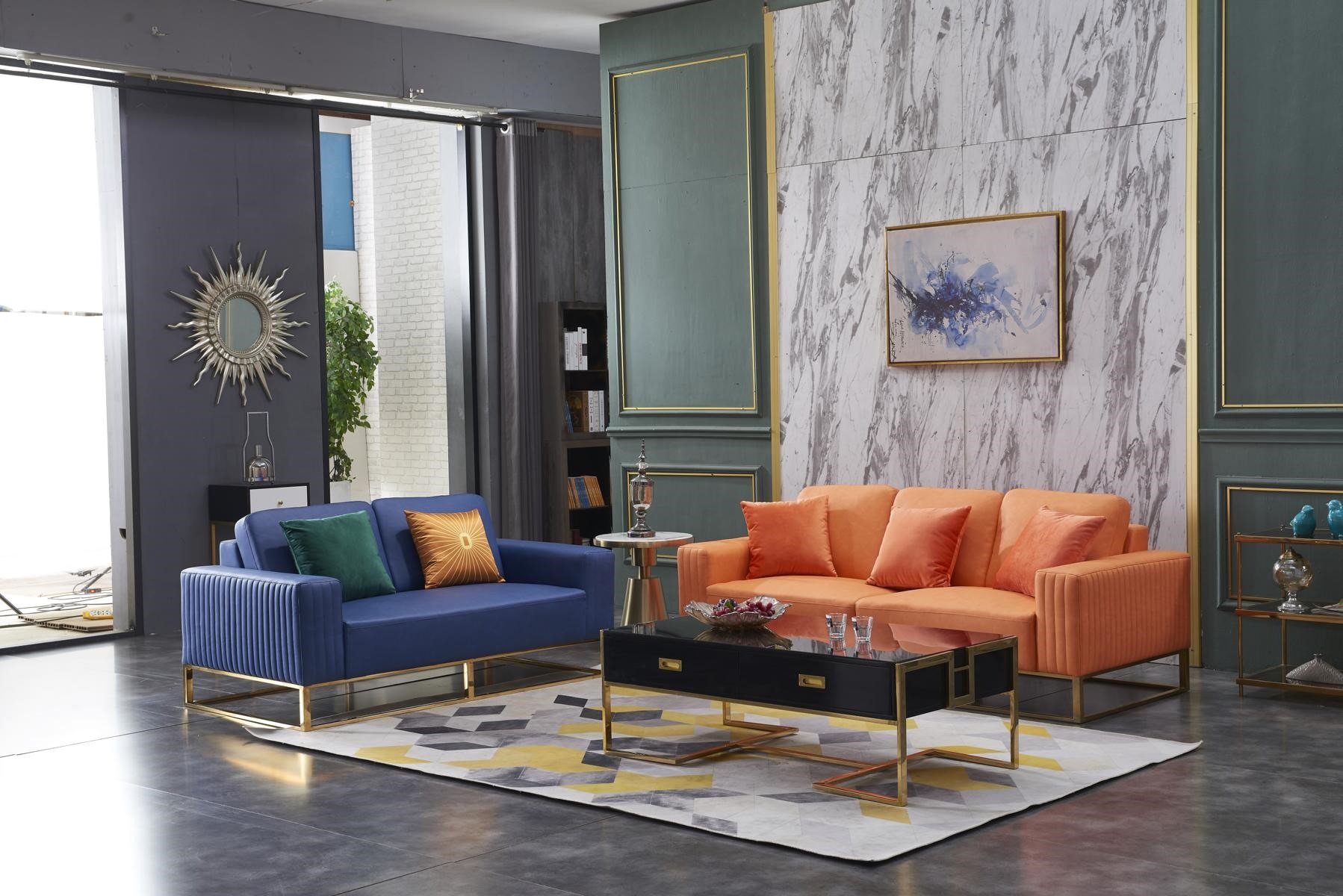 Sofagarnitur 3+2 Sitzer Set Design Sofa Polster Couchen Couch Klassisch 2 tlg. !