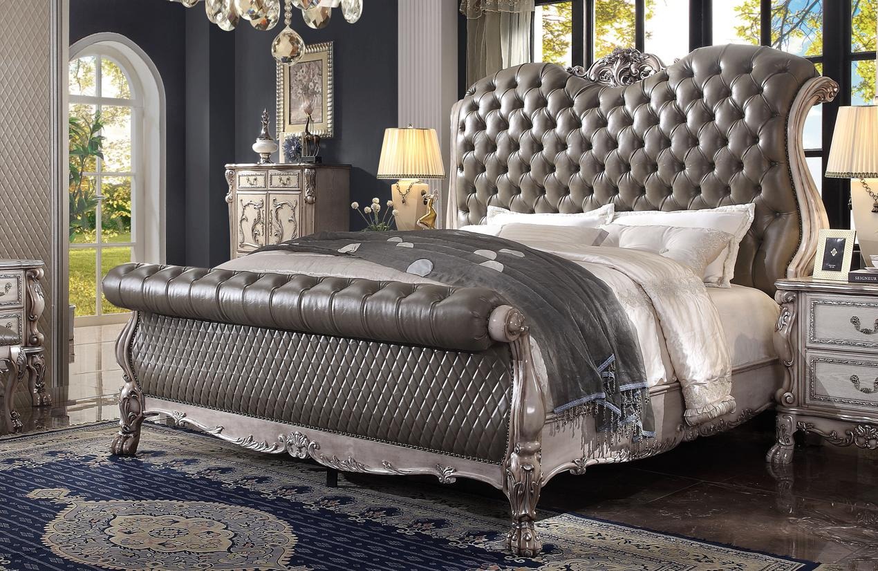 Bett Doppel Betten Hotel 180x200 Italienische möbel Luxus Barock Schlafzimmer