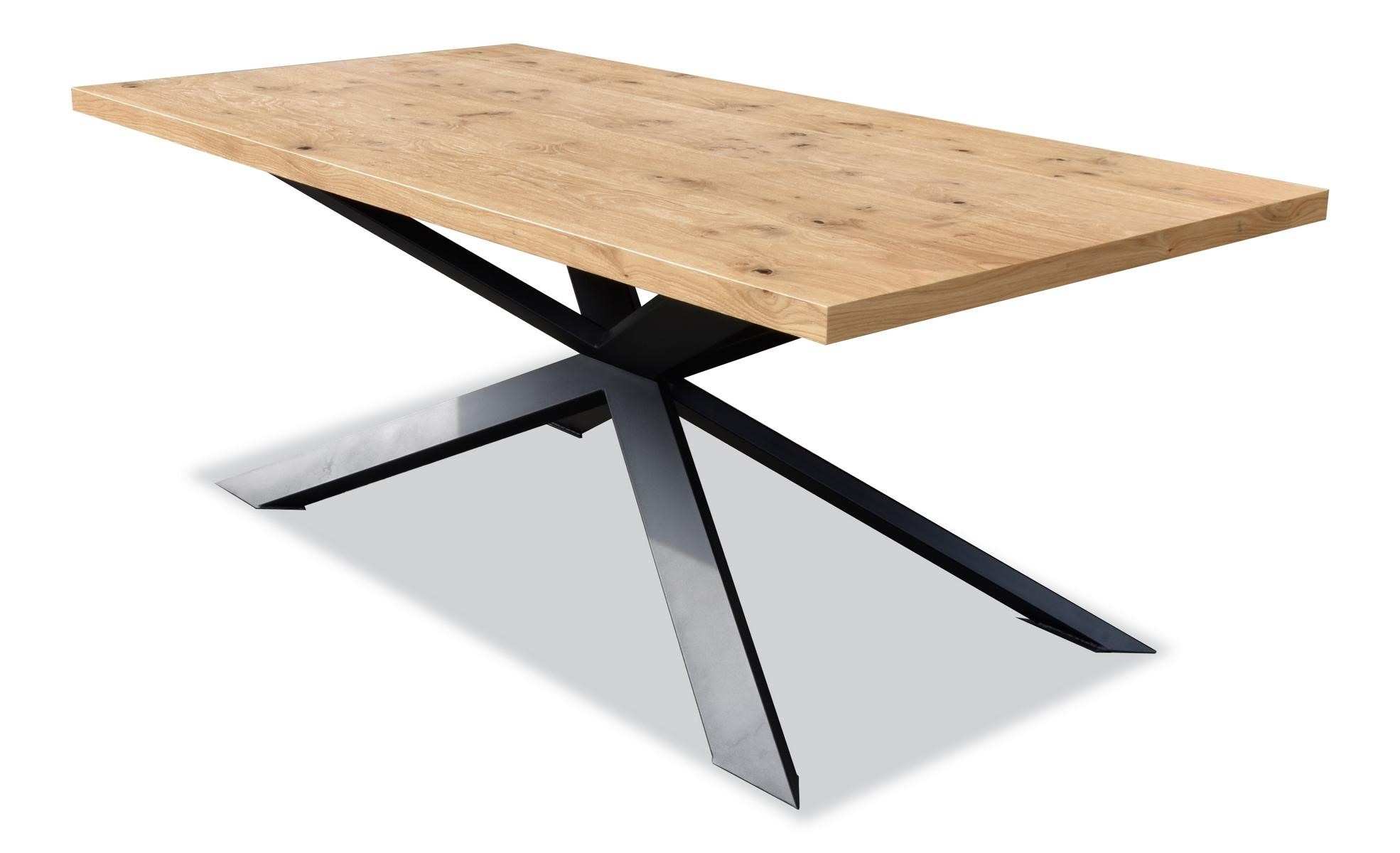 Esstisch Design Tisch Holz Edelstahl Moderne Esszimmer Wohnzimmer Tische 200x100 !