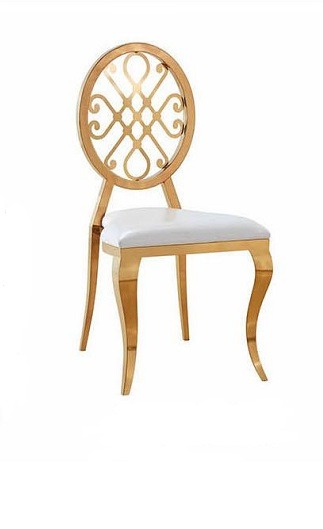 Design Stuhl Lehnstuhl Polster Stühle Luxus Textil Edelstahl Sessel Esszimer Neu