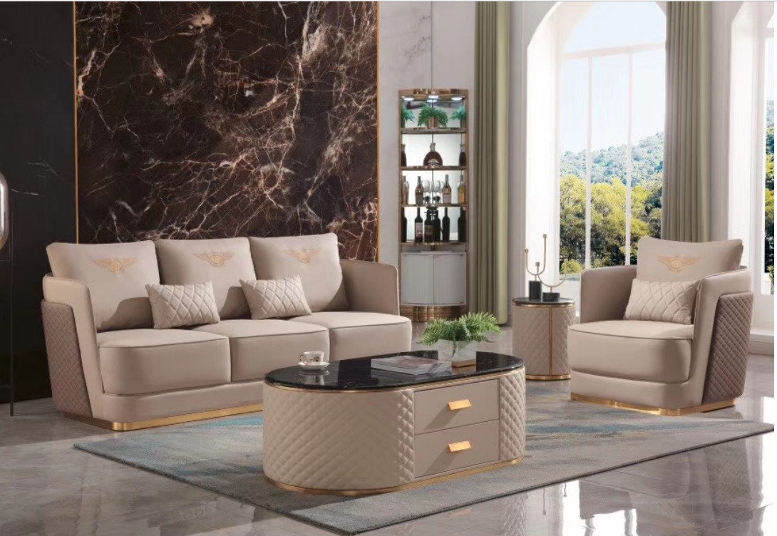 Sofagarnitur 3+1 Sitzer Klassische Garnituren Leder Sofas Couchen Polster