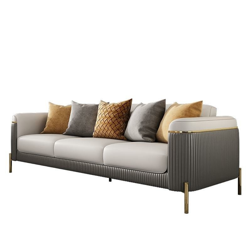 Sofa 3 Sitzer Wohnlandschaft Sofas Couch Polster Garnitur Stoff Leder Modern