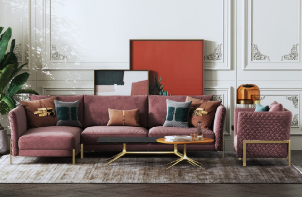 Wohnlandschaft Ecksofa L Form Sessel Set Garnitur Modern Sofa Textil Couch2