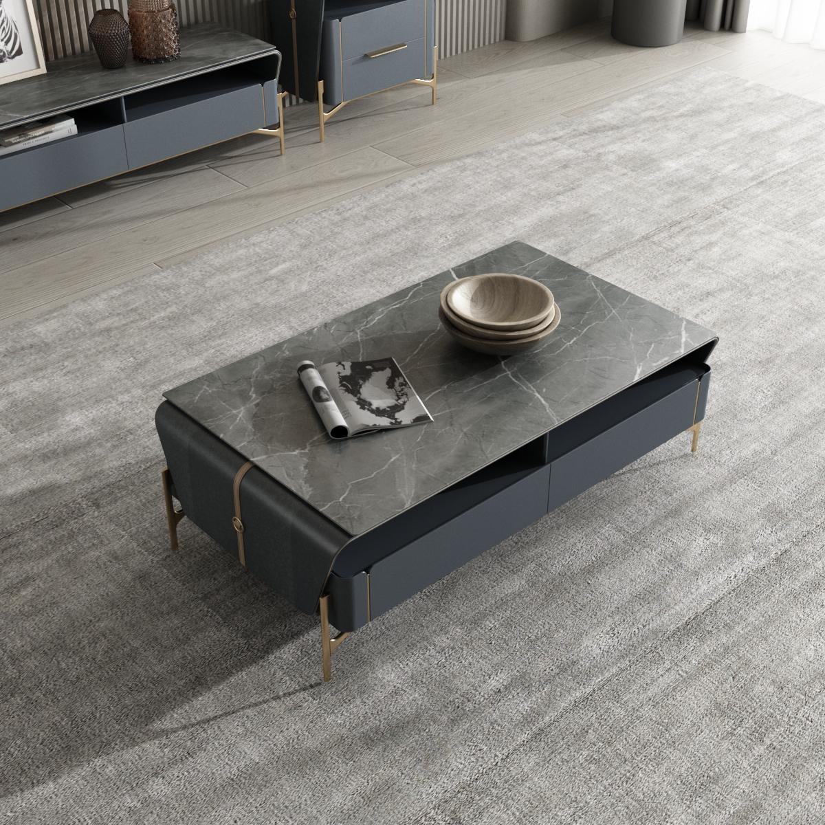 Couchtisch Sideboard 2tlg Wohnzimmer Tisch Lowboard Möbel Schrankwände Kommode