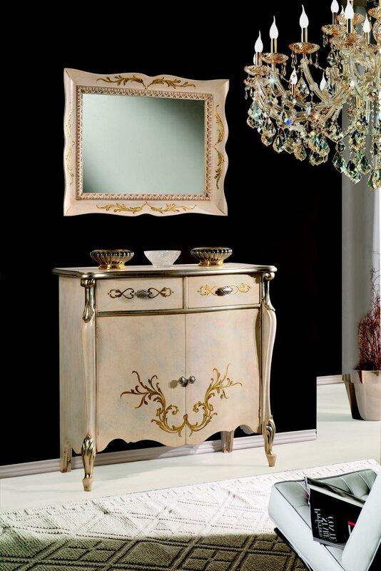 Luxuriöse Möbel Holz Stil Barock Weiß Schrank Kommode Schränke Designer Italienische Möbel
