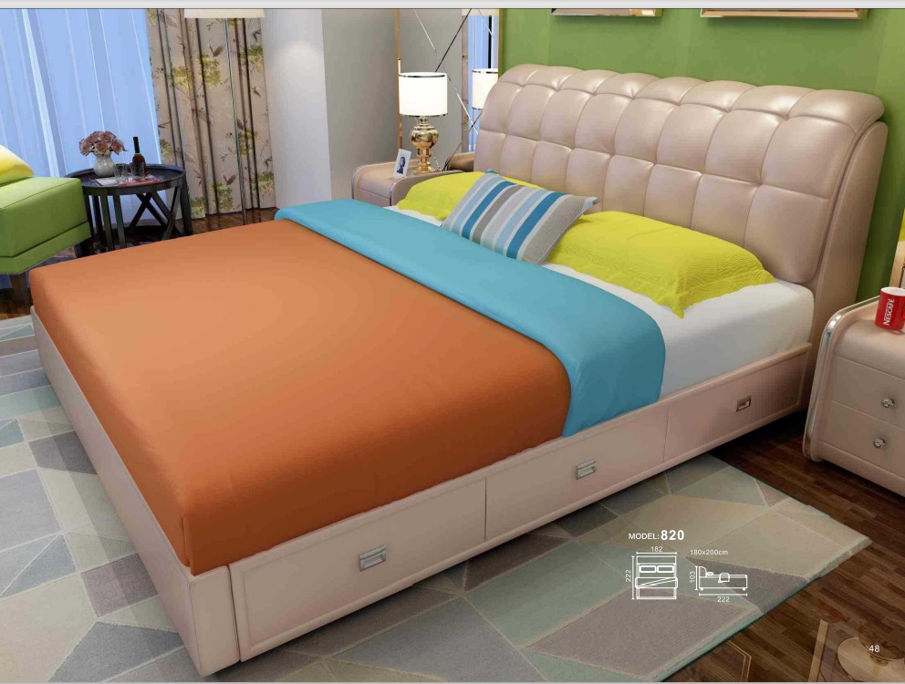 Bett Polster Design Luxus Doppel Hotel Betten Ehe Schlaf Zimmer Leder