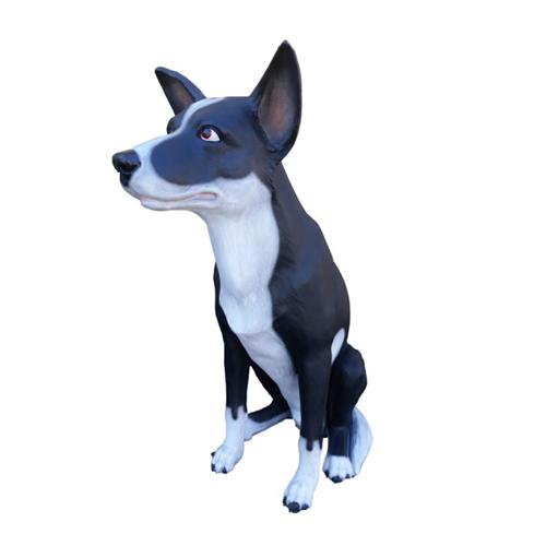 75cm neu Hund Lebensgroße Figur Dekoration Statuen Skulptur Garten Deko Figuren
