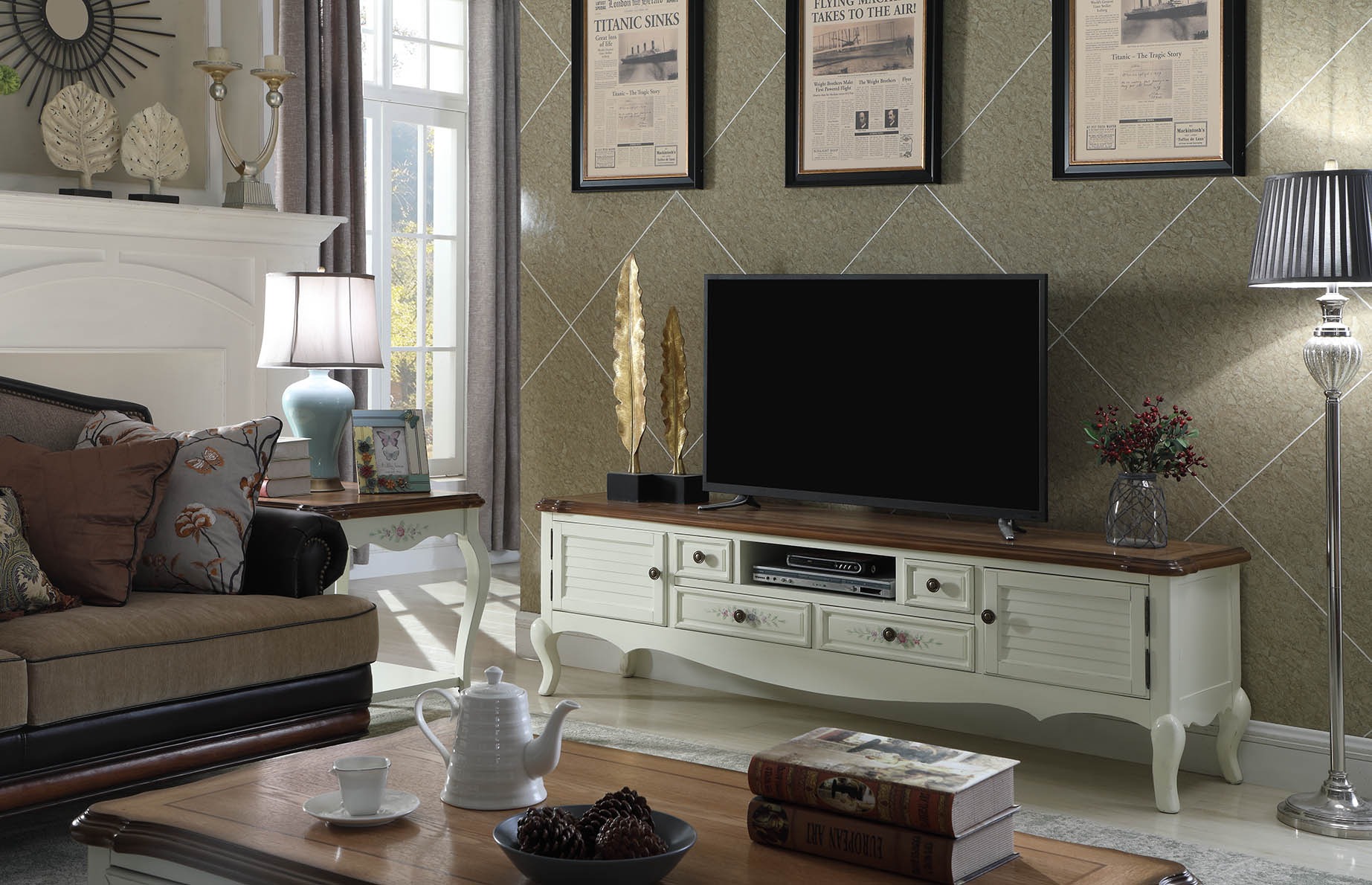 Kommoden Design Wohnzimmer Möbel Anrichte Holz Neu Sideboard
