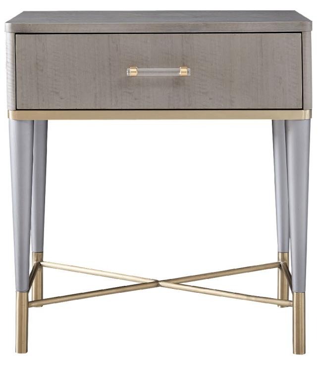 Nacht Tisch Konsole Beistell Schlaf Zimmer Metall Glanz Tische Konsolen Design