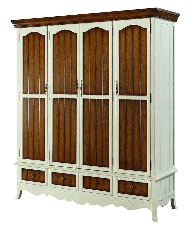 Schlafzimmer Holz Kleiderschrank 3 türiger Wandschrank Schrank Kleiderschränke