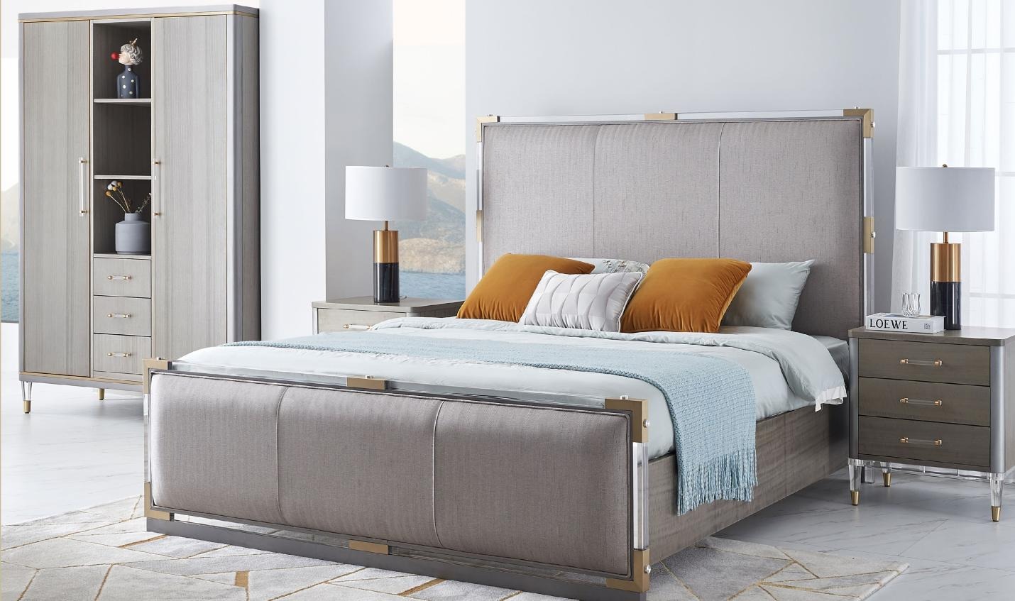 Design Polsterbett Bett Betten Doppel Ehe Modernes 180x200cm Luxus Bettgestell