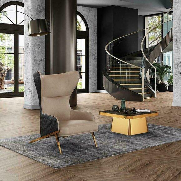 Sessel 74 x 90 cm Couch Polster Designer Leder 1 Sitzer Polster Sitz Couchen Neu