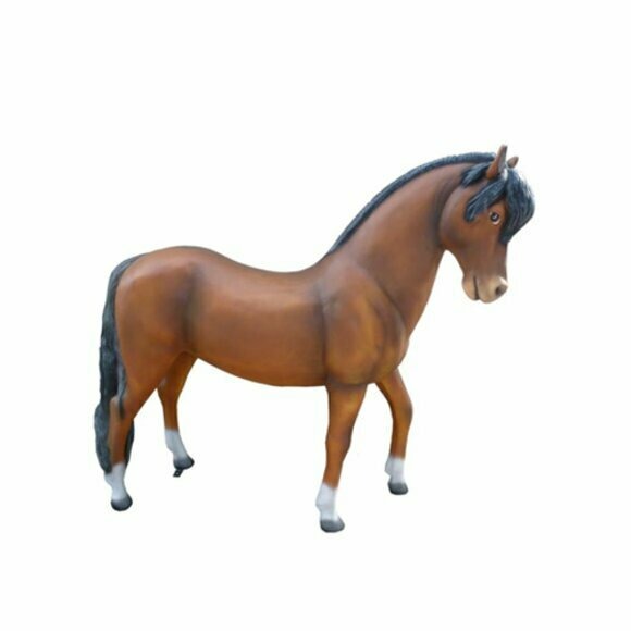 Pferd Lebensgroße Figur Dekoration Statuen Skulptur Garten Deko Figuren 160cm