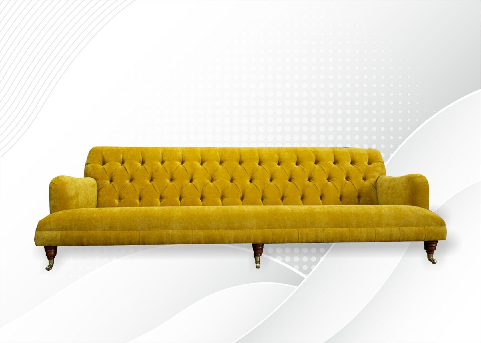 Chesterfield 4 Sitzer Wohnzimmer Modern Design Couchen Sofa Neu Möbel