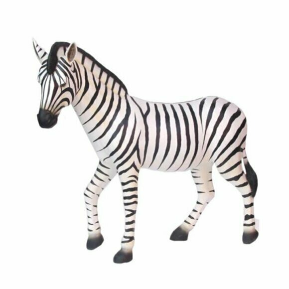 Zebra Lebensgroße Figur Dekoration Statuen Skulptur Garten Deko Figuren 180cm