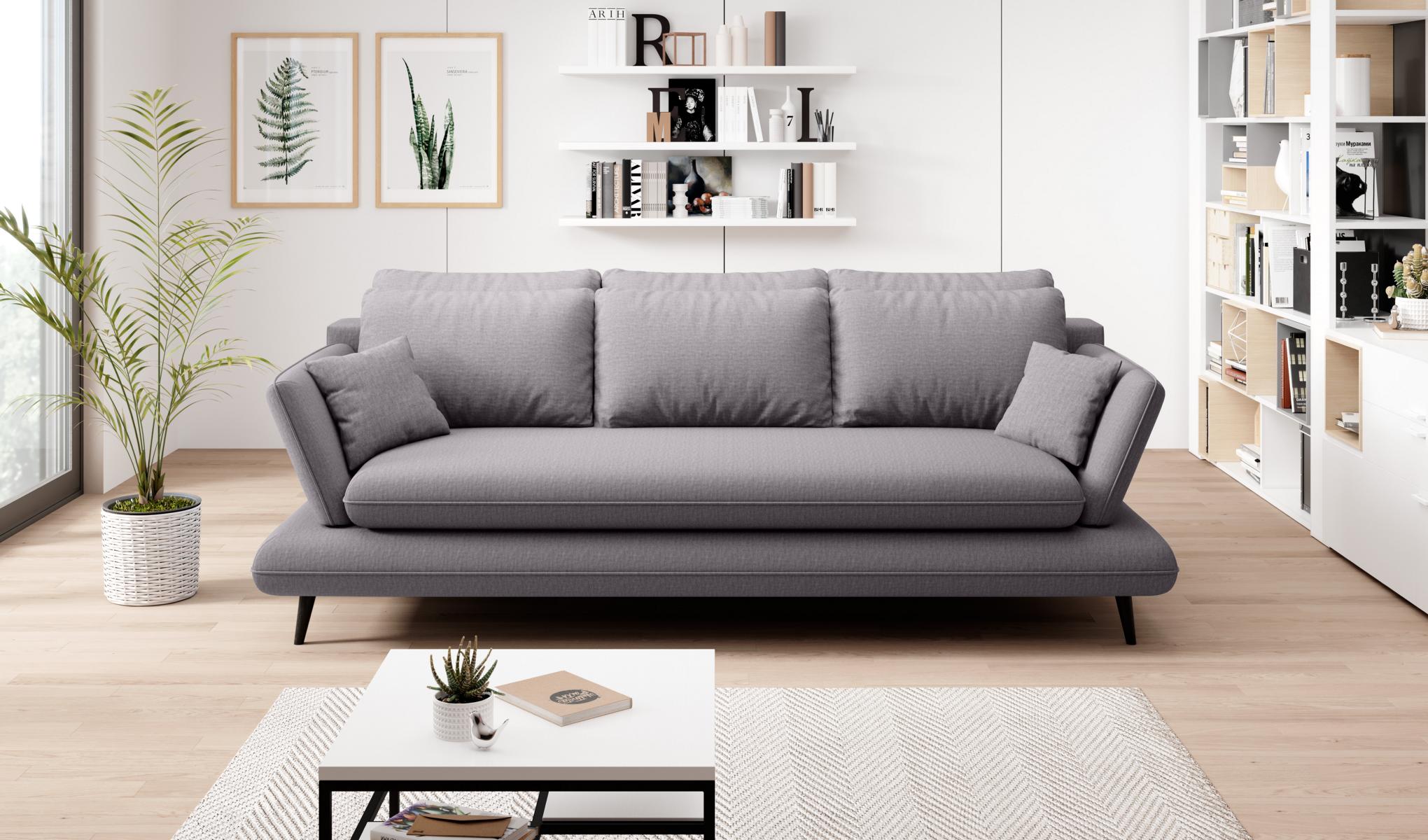 Sofa 3 Sitzer Stoff Luxus Couch Couchen big Polster 242cm Designer Dreisitzer