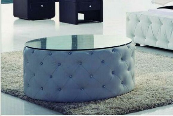 Couch Tisch Kaffee Beistell Design Chesterfield Rund Wohnzimmer Runde Tische Neu