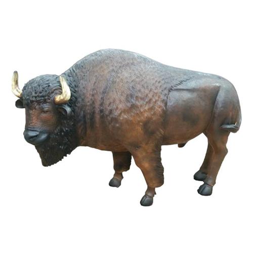 Bison Lebensgroße Figur Dekoration Statuen Skulptur Garten Deko Figuren 90cm neu