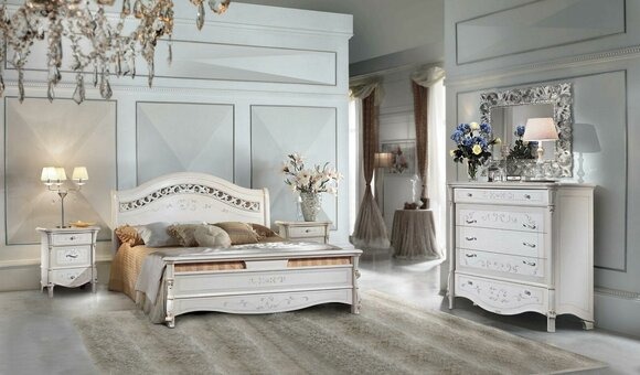 Bett Design Luxus Doppel Hotel Klassische Betten Luxus Schlaf Zimmer Italien Neu