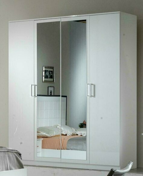 Klassischer Stil Kleiderschrank Schrank Holz Garderobe Schränke Schlafzimmer Neu
