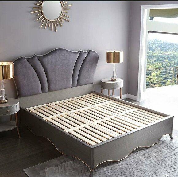 Design Textil Bett Luxus Polster Betten Doppel Modernes Ehe 180x200 Moderne Neu