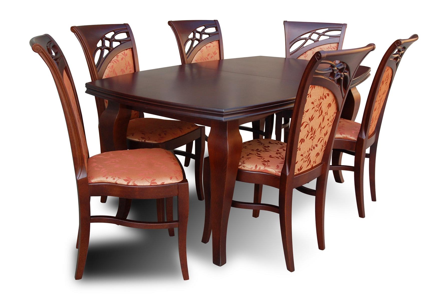 Designer Möbel Tisch 6x Stühle Ess Zimmer Sitz Tische Garnitur Holz 7tlg. Set