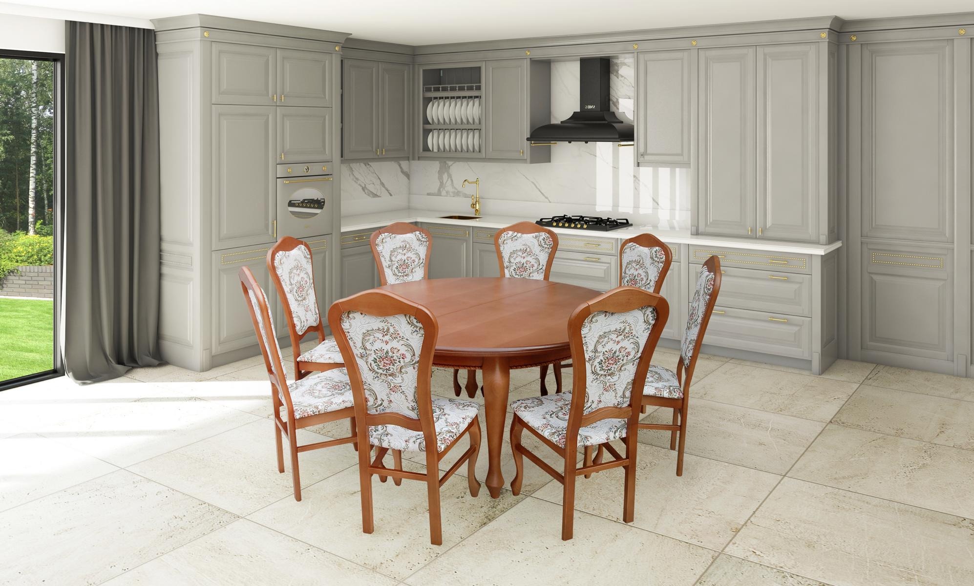 Esszimmer Holz Tische Essgruppe Set Stuhl Gruppe Neu Tisch 8x Design Stühle 9tlg