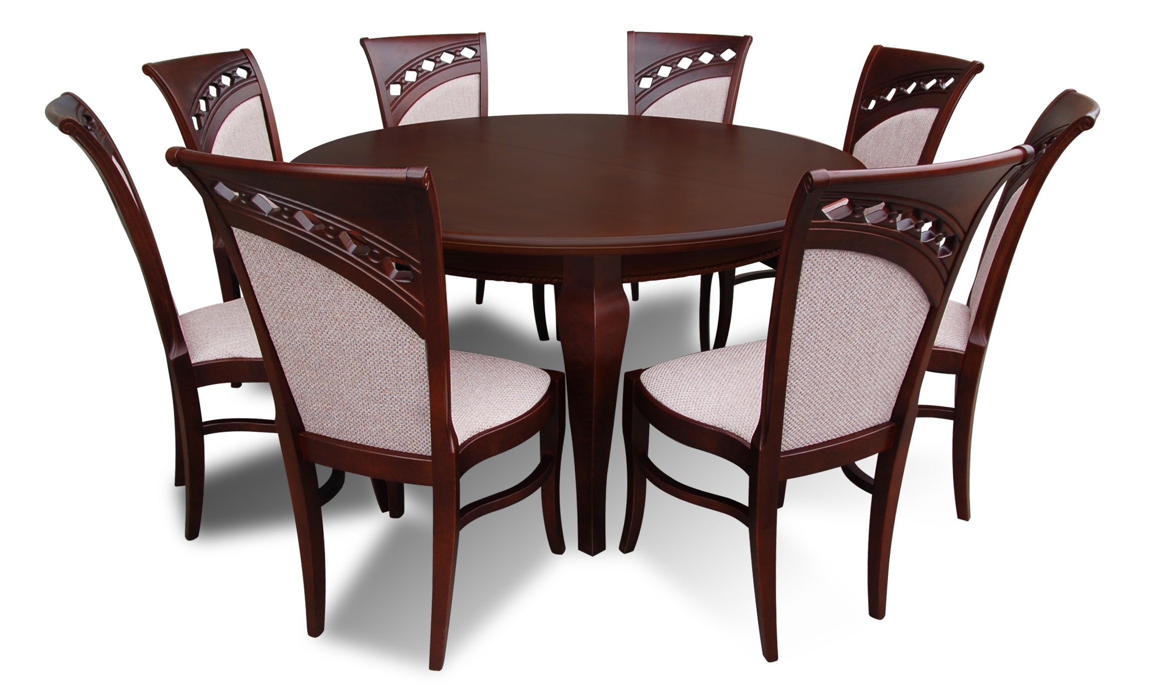 Moderne Esstisch Tisch Holz Esszimmer Garnitur 8x Stuhl Set Stühle 9 tlg. Set