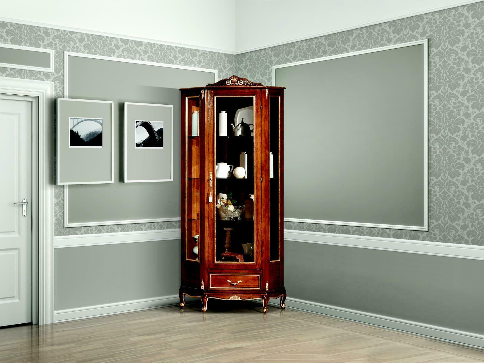 Eckvitrine Schrank Design Vitrine Schränke Designer Möbel Italienische Möbel Regale Regal