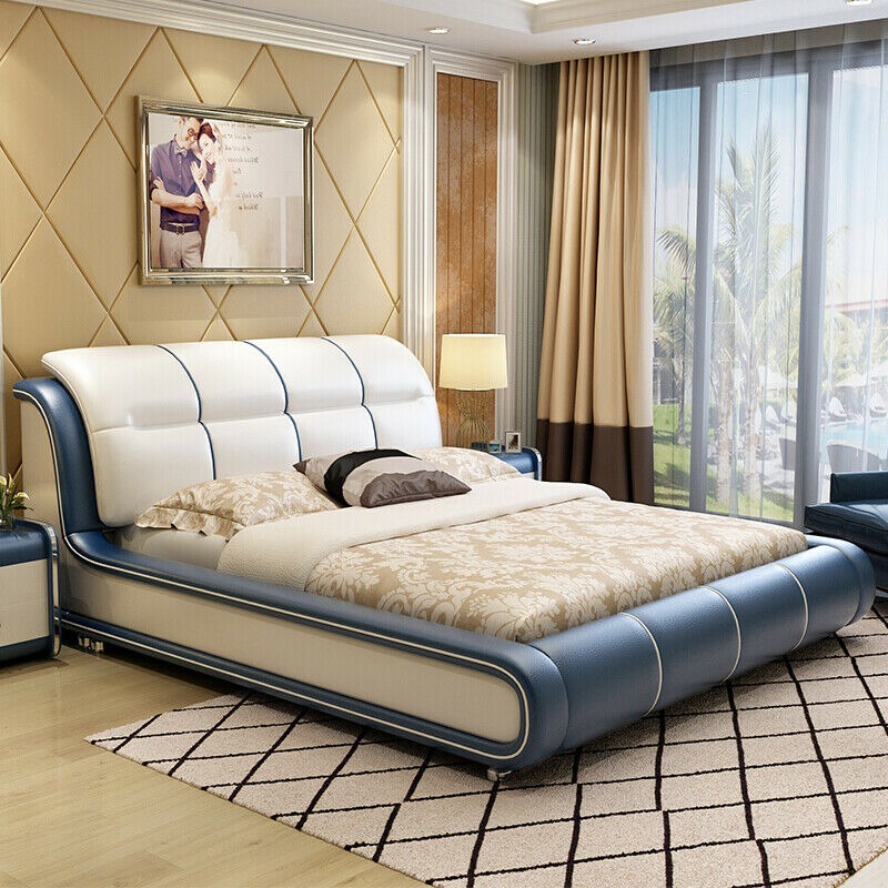 Design Bett Stoff Grüne Betten Schlafzimmer Luxus Möbel Hotel Boxspring Doppel