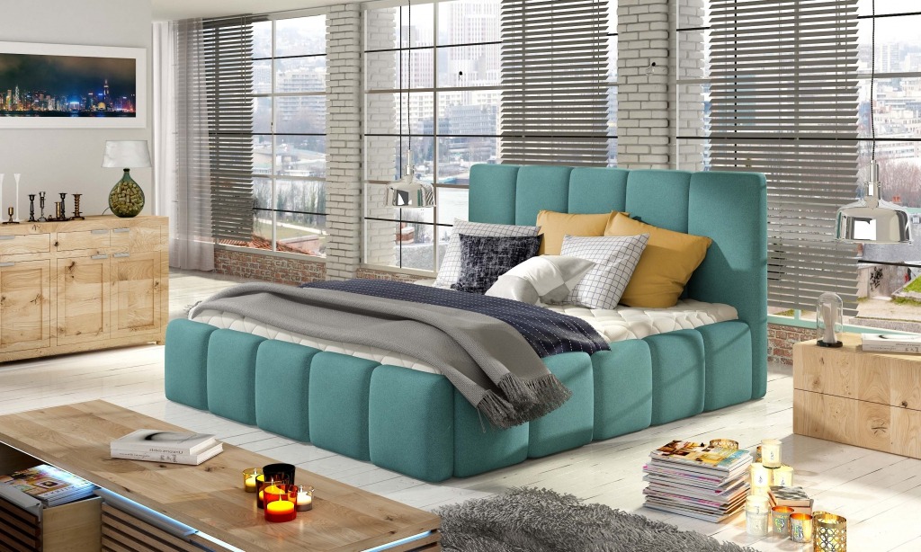 Polsterbett Betten Bett Polster Designer Hotel Doppel Luxus Design 180x200cm Neu