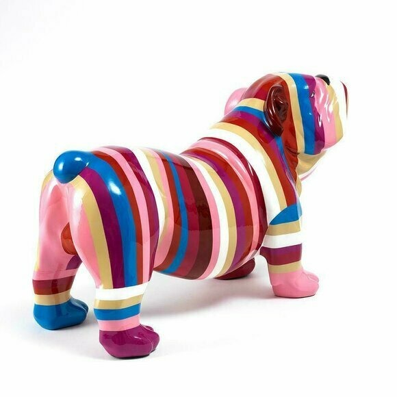 Abstrakte Figur Statue Skulptur 32cm Statue Skulpturen Bunte Skulptur Hund