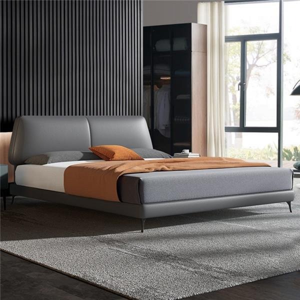 Design Luxus Doppel Hotel Betten Ehe Leder Luxus Schlafzimmer Bett Polster Neu