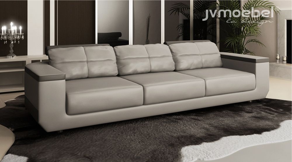 Modernes Sofa 3er XXL Möbeldesigner Stoffsofa Luxus Couchen sofas Design 3-er