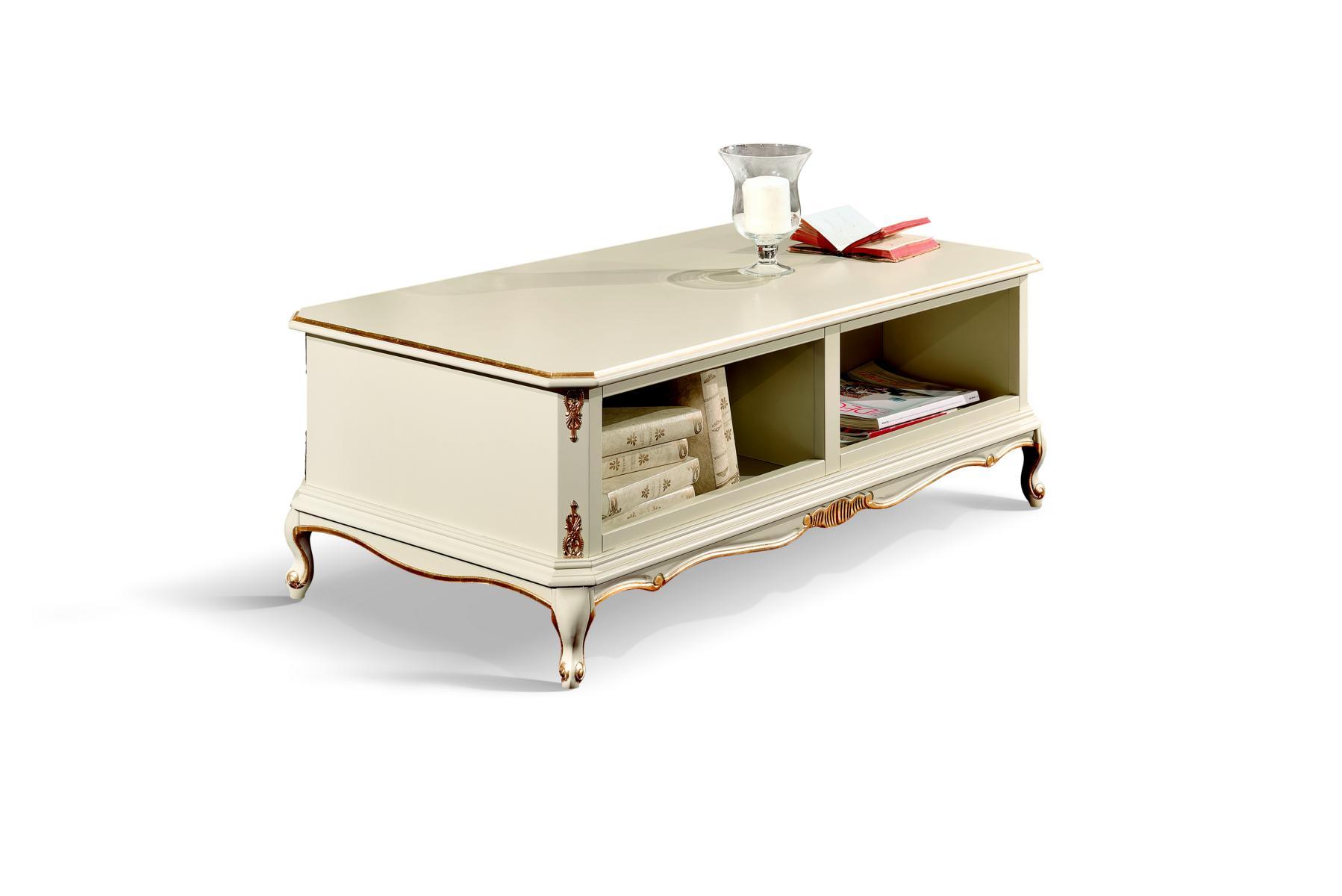 Rustikaler Couchtisch Wohnzimmer Echtholz Sofa Couchen Tische Tisch Möbel Italy