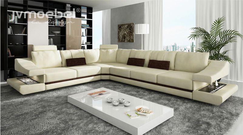 Design Wohnlandschaft Ecksofa Textil Leder Neu Sofas L Form Sofa Couch Polster