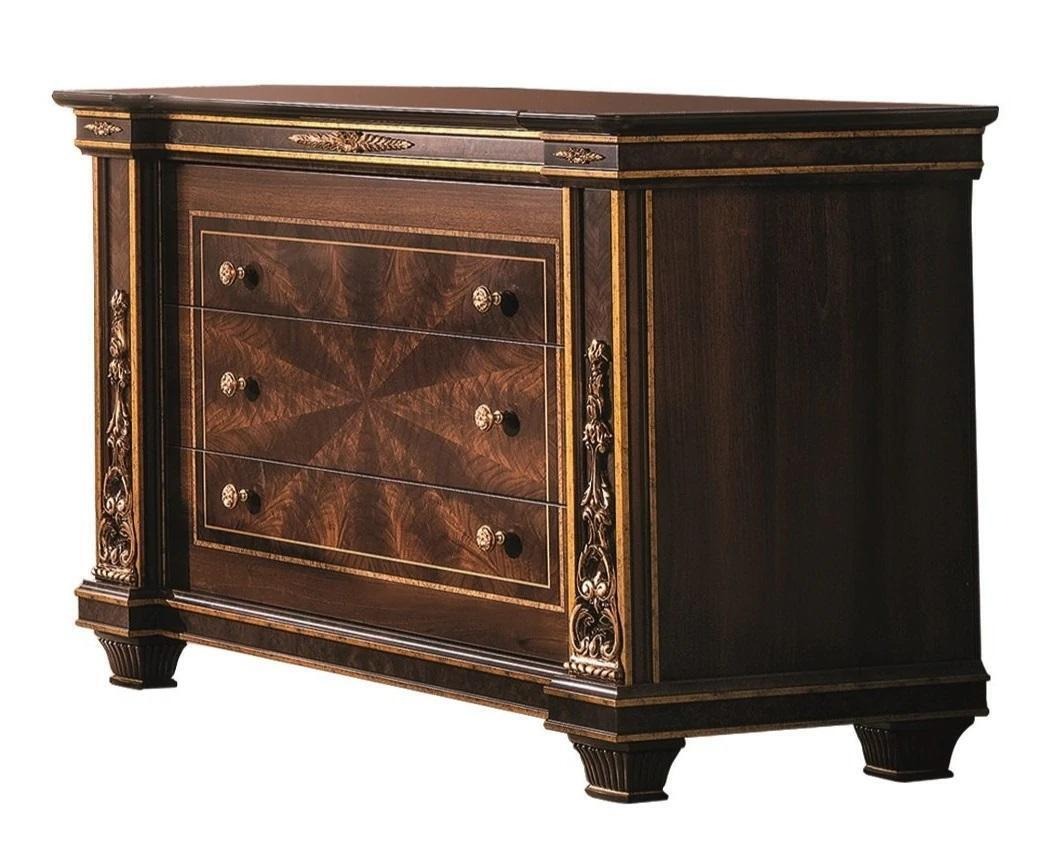 Kommode mit 3 Schubladen Sideboard Schubladenschrank Schrank Anrichte holz Neu