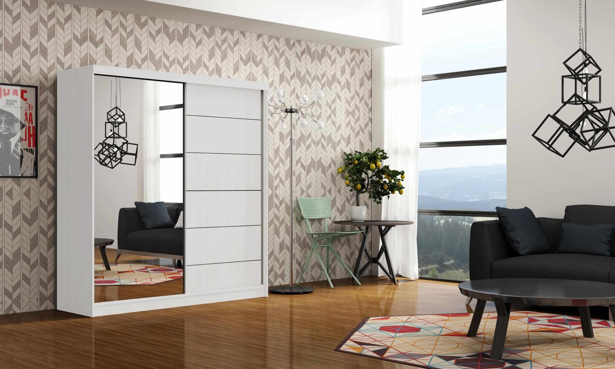 Design Schlaf Zimmer Schränke Kleider Holz Neu Edler Schrank Luxus Schwebetüren