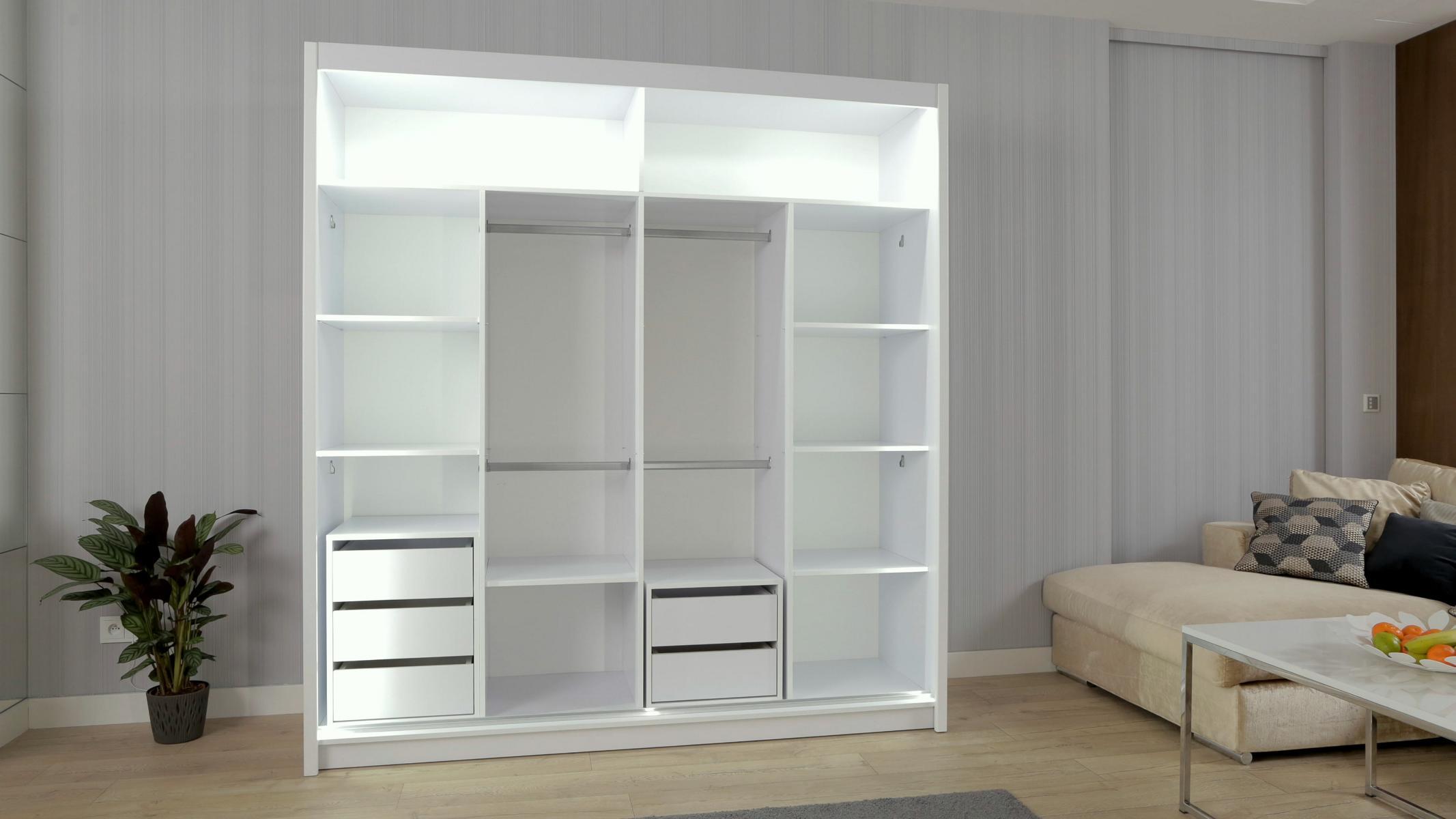 Kleiderschrank Schränke Schrank Schrankwand 2 Türen Holz Neu Schlafzimmer Möbel