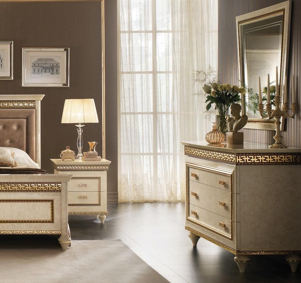 Italienische Möbel Design Kommode Schrank Braun Luxus Holz Möbel Stil Barock Neu