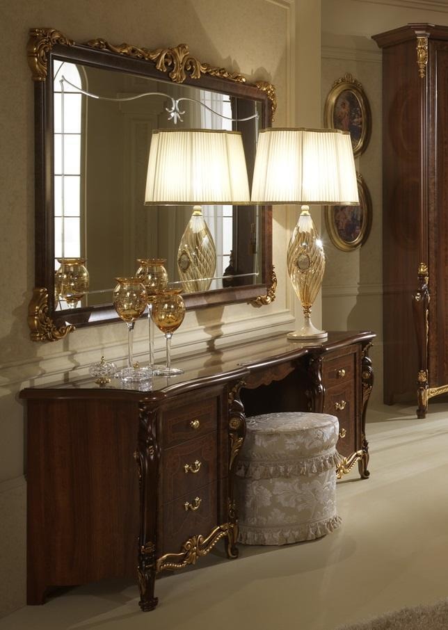 Schminktisch Spiegel Hocker Luxus Konsole Kommode Schlafzimmer Barock Rokoko neu