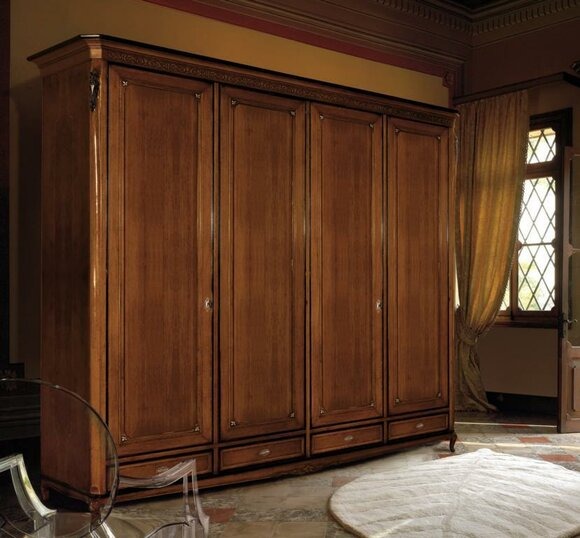 Kleiderschrank Vaccari cav giovanni Massivholz Schlafzimmerschrank Schränke Neu