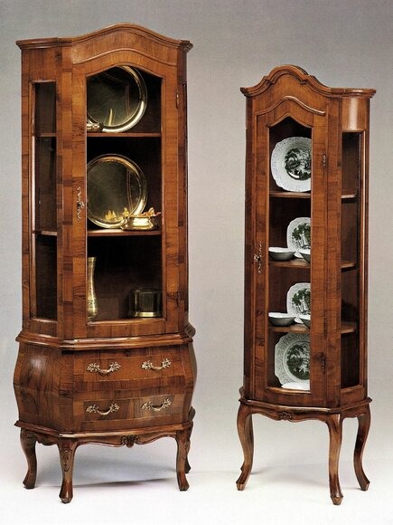 Luxus Vitrine Schrank Klassische Vitrinen Wohnzimmer Schränke Anrichte Holz Neu
