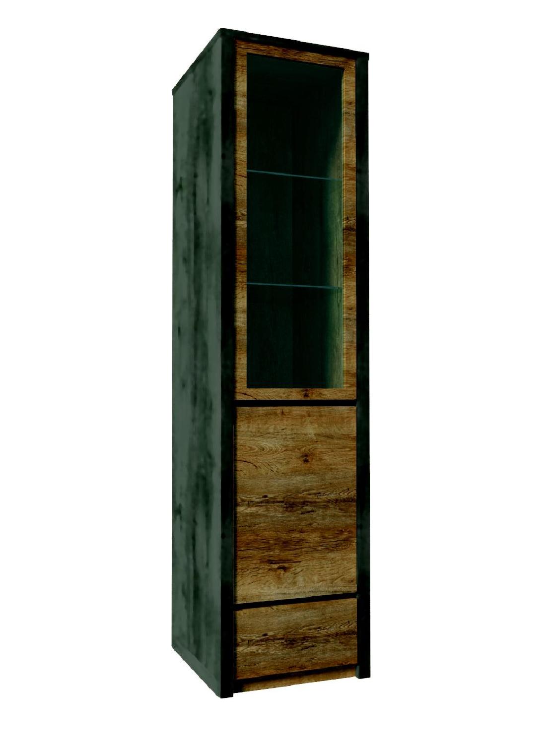 Vitrinen Massive Möbel Holz Schränke Neu Echtholz Vitrine Hoch Schrank Glas