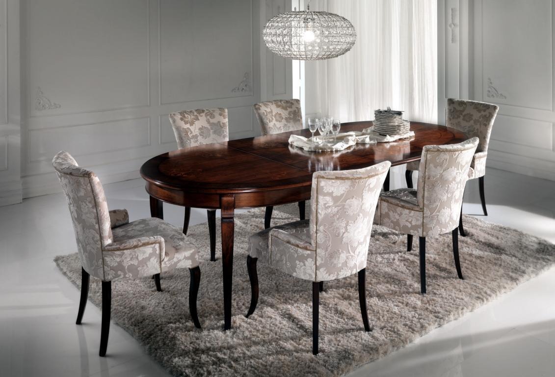 Esstisch Garnitur Esszimmer Möbel Einrichtung Gruppe Tisch + 6 Stuhl Set 7tlg.