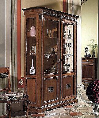 Vitrine Glas Design Schrank Holz Möbel Neu Vitrine Kommoden Vitrinen Kommode